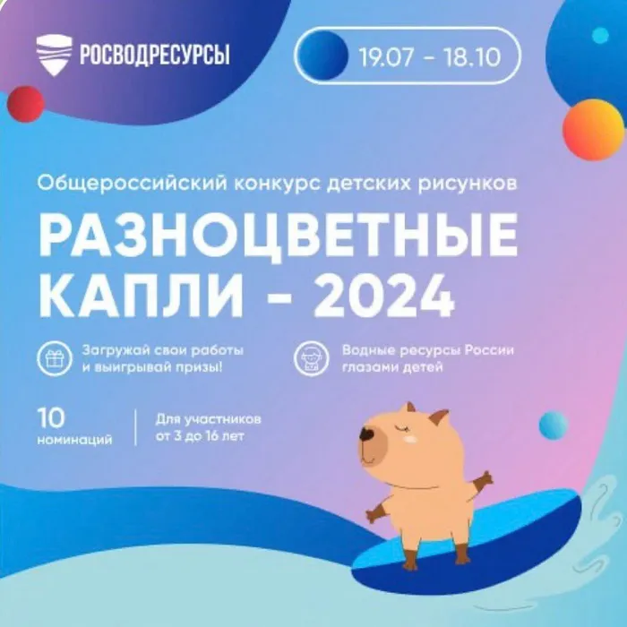 Конкурс «Разноцветные капли»&nbsp;