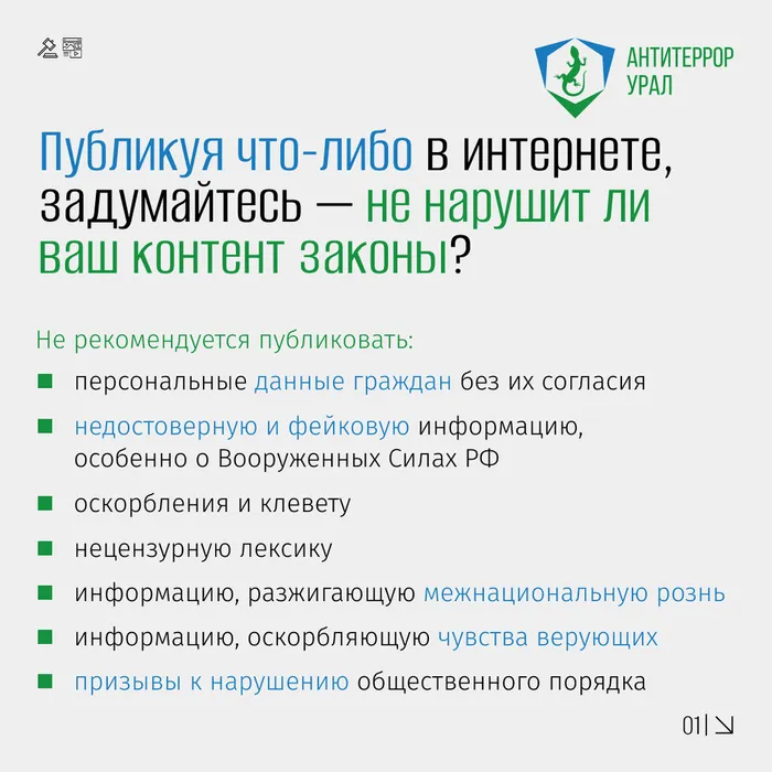 Информационные материалы: незаконные публикации 